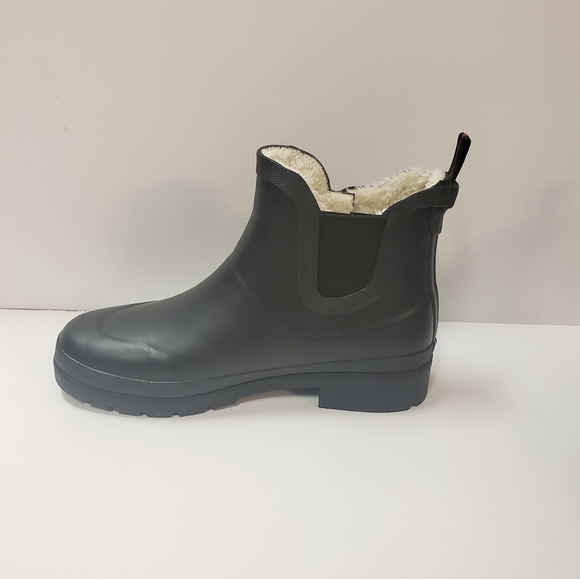 NWOT Tretorn Women's Matte Black Rubber Boots - Picture 2 of 8
